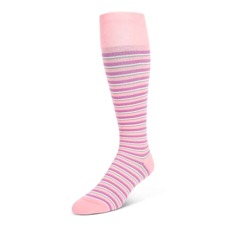 Rejuva Stripe Compression Socks - pink purple | Gerould's Healthcare Center